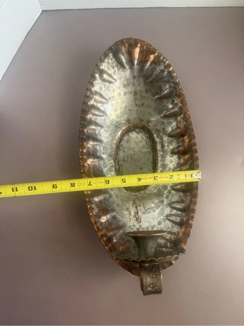 Antique-Style Arab Hammered Decorative Candle Holder
